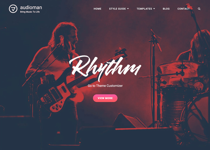 Audioman - 10+ Best Free Music WordPress Themes