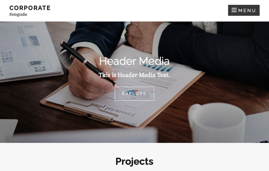 Corporate Fotografie Theme - 40+ Best Free Business WordPress Themes for 2020