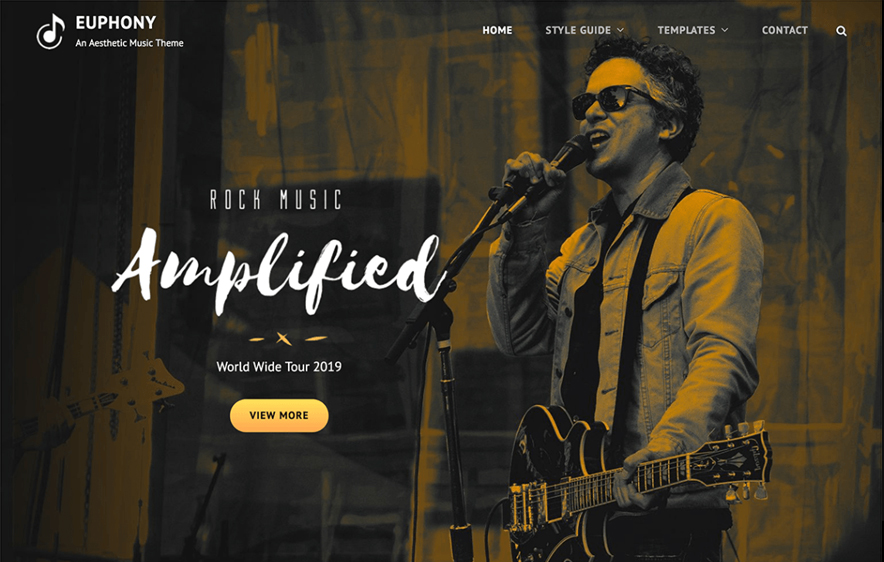 Euphony Free Music WordPress Theme