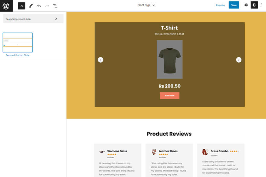 Shoplaza Pro - Featured Product Slider