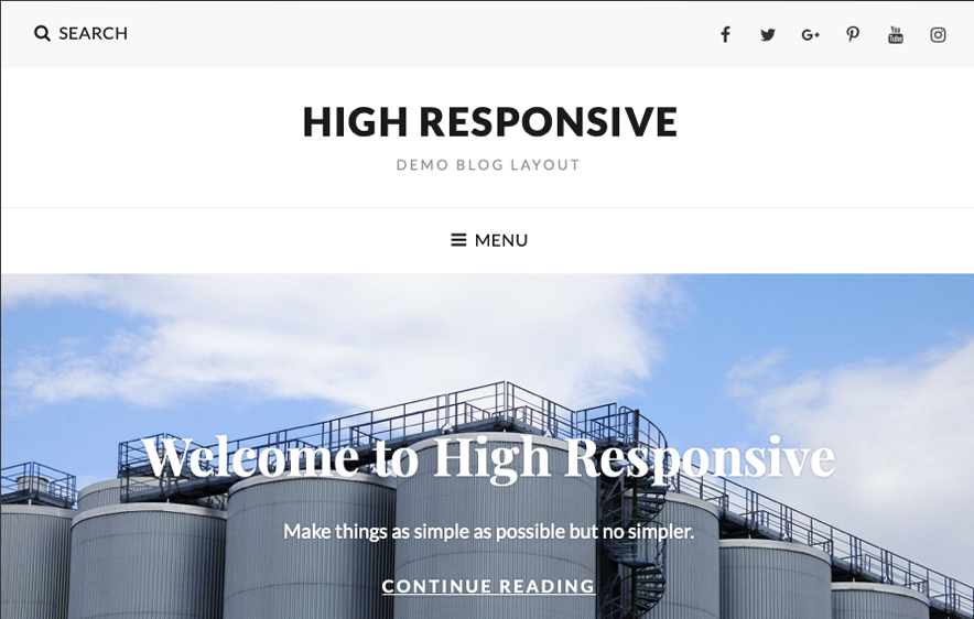 High Responsive Theme -40+ Best Free Business WordPress Themes for 2020