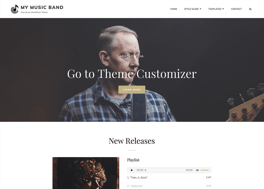 My Music Band - 10+ Best Free Music WordPress Themes