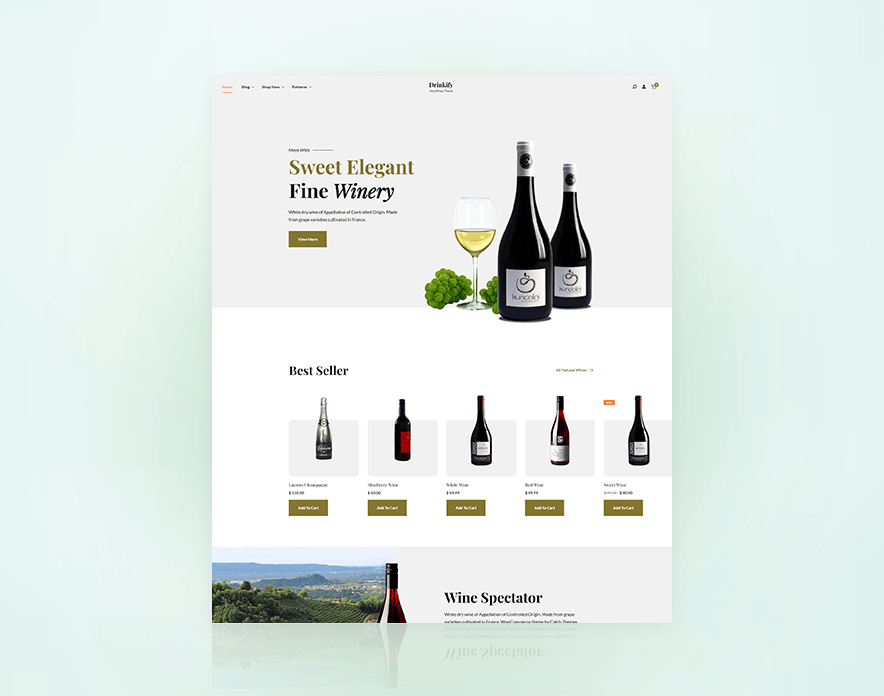 Drinkify - eCommerce WordPress Block Theme Demo