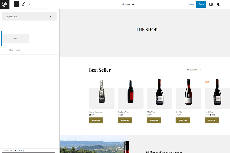 Drinkify - Shop Header